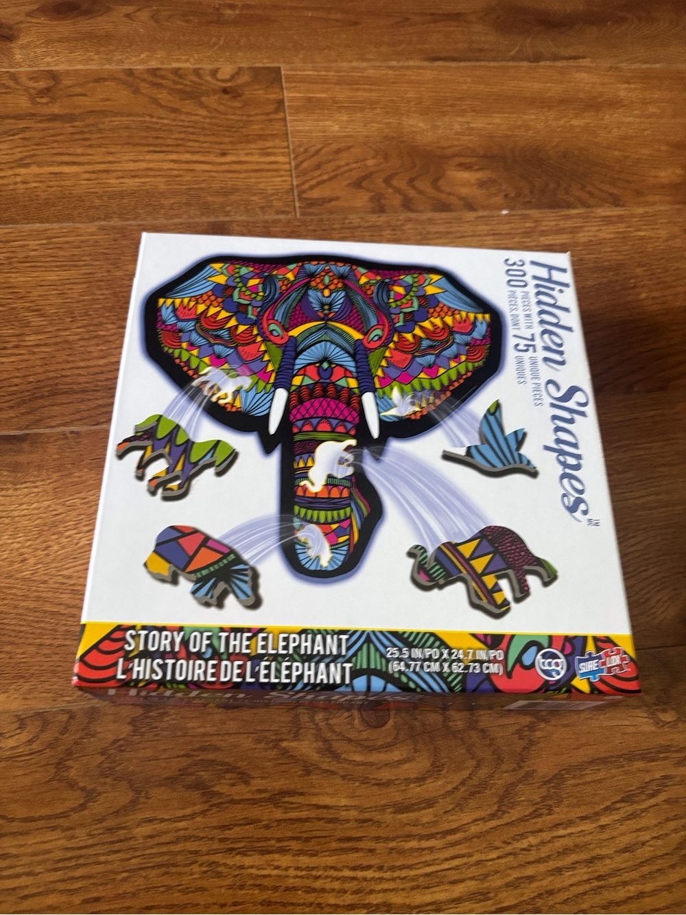 Hidden Shapes Story of the Elephant 300pc puzzle
